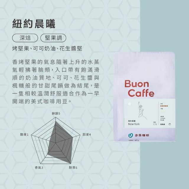 【Buon Caffe 步昂咖啡】接單現烘 嚴選咖啡豆｜城市系列咖啡豆任選454g 深焙｜3包入