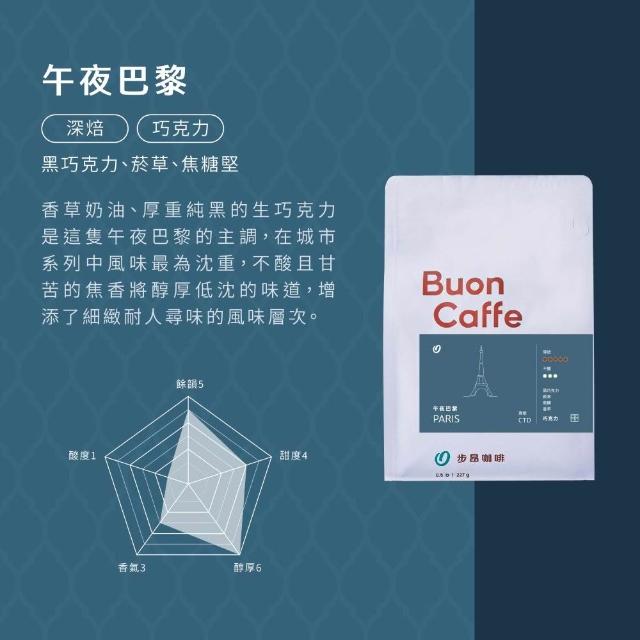 【Buon Caffe 步昂咖啡】接單現烘 嚴選咖啡豆｜城市系列咖啡豆任選454g 深焙｜3包入