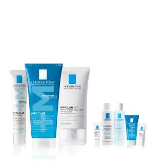 【理膚寶水】淨痘控油全配組★全新升級淨痘無瑕極效精華+M +青春潔膚凝膠+M +毛孔緊緻控油保濕乳_A