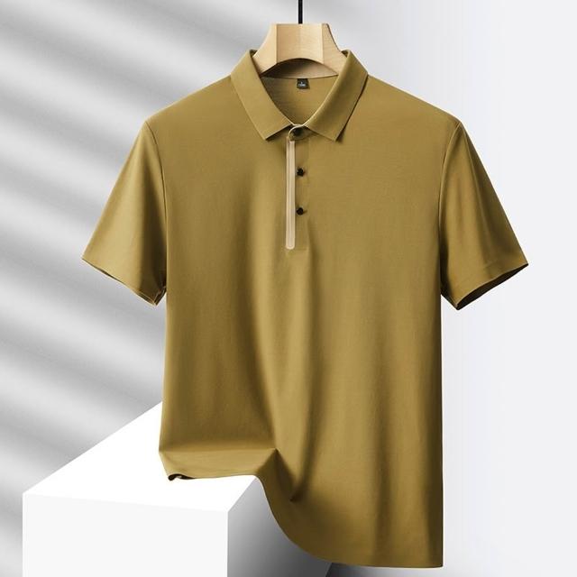 【巴黎精品】極速出貨 POLO衫短袖上衣(休閒冰絲彈力涼爽男裝6色a1eo13 2G)