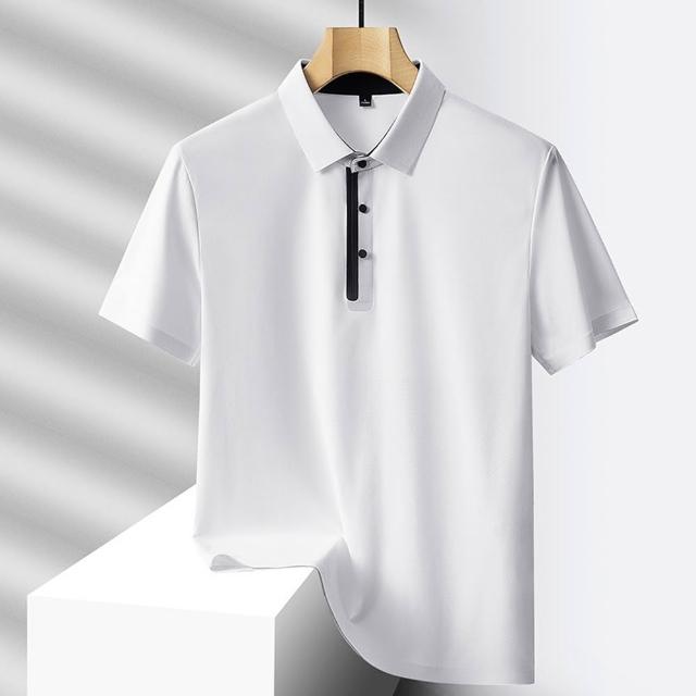 【巴黎精品】極速出貨 POLO衫短袖上衣(休閒冰絲彈力涼爽男裝6色a1eo13 2G)