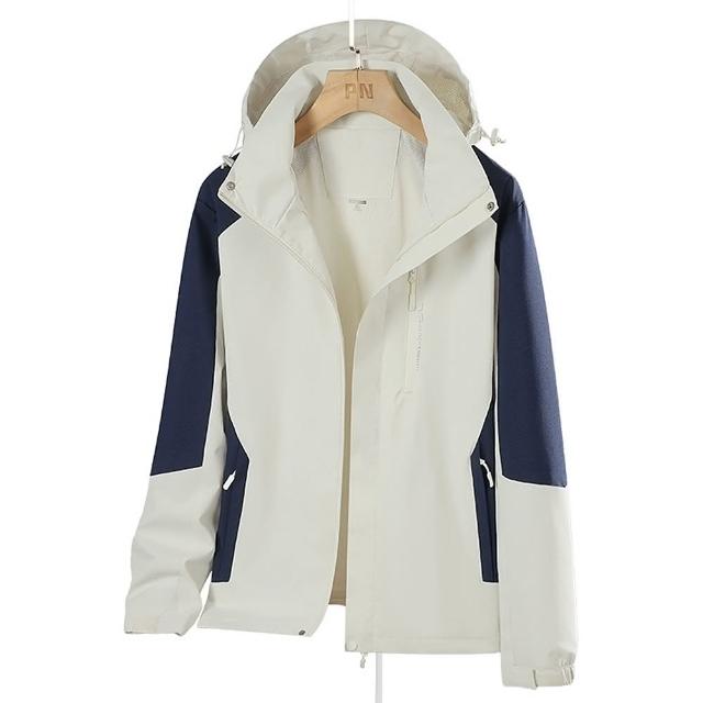 【巴黎精品】現貨+預購 衝鋒衣防風夾克(防水透氣戶外連帽男女外套9色a1eo32)