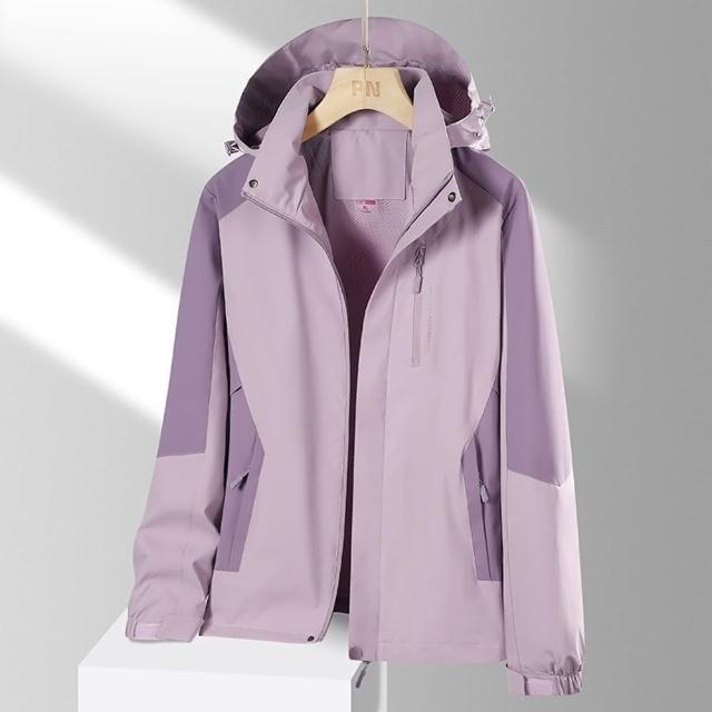 【巴黎精品】現貨+預購 衝鋒衣防風夾克(防水透氣戶外連帽男女外套9色a1eo32)