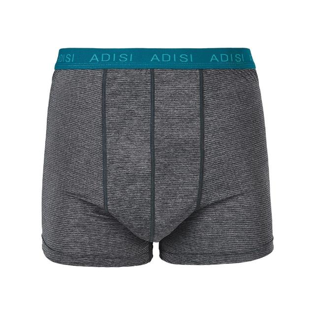 【ADISI】男銅纖維抗菌消臭四角內褲-合身-AUP2411117｜黑色(抑菌 除臭 吸濕排汗 快乾 彈性 透氣 輕量)