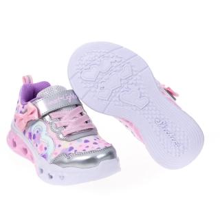 【SKECHERS】女嬰童鞋系列 燈鞋 FLUTTER HEART LIGHTS(302691NSLLP)