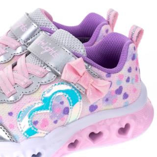 【SKECHERS】女嬰童鞋系列 燈鞋 FLUTTER HEART LIGHTS(302691NSLLP)