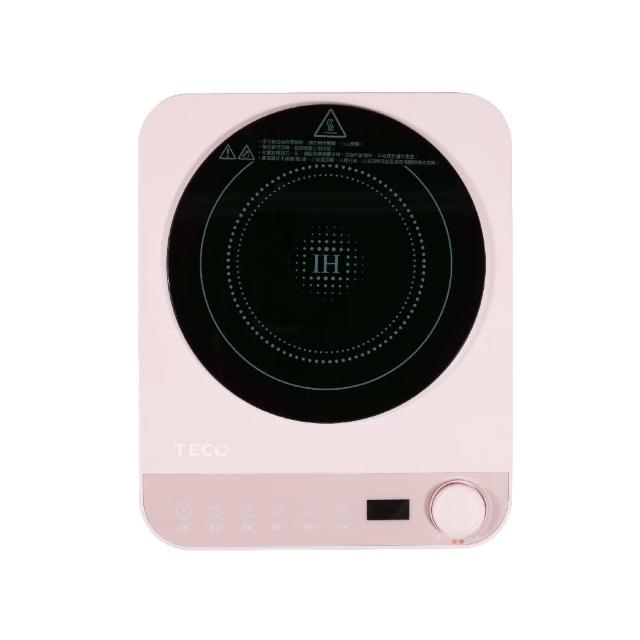【TECO 東元】美型旋鈕觸控IH變頻電磁爐 YJ1225CBG / YJ1226CBP(莫蘭迪綠/櫻花粉)
