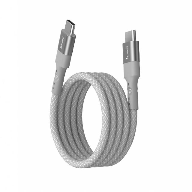 【mo select】100W 磁吸手機充電線/編織快充線 雙Type C 1.5M(mo選/安卓/ iPhone16適用)