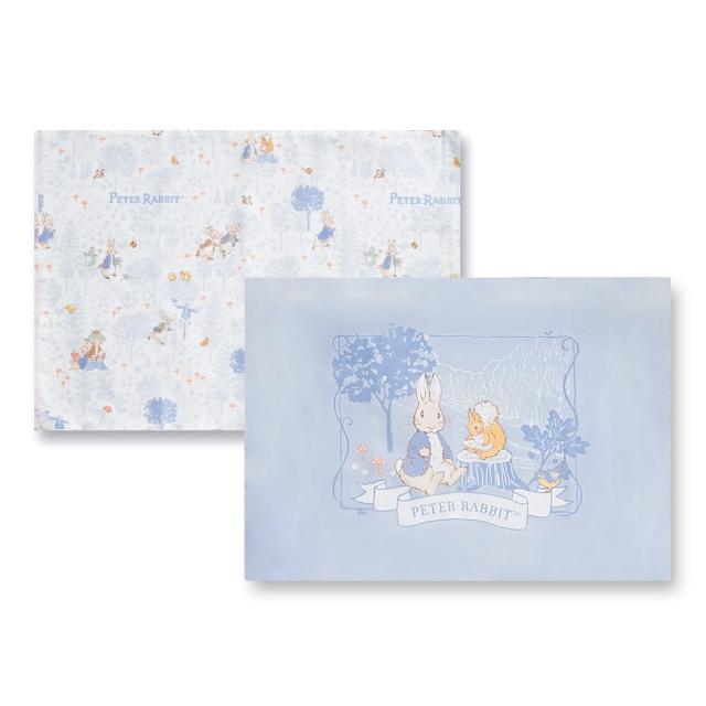 【奇哥官方旗艦】悅讀比得兔平枕套 2入 47×32cm(枕頭套 嬰兒枕頭套 透氣枕套 四季枕套)