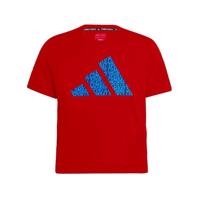 【adidas 愛迪達】兒童套裝 吸濕排汗短袖+透氣五分褲(短T 短褲 運動 休閒 大童 男童 女童 彈性 快乾)
