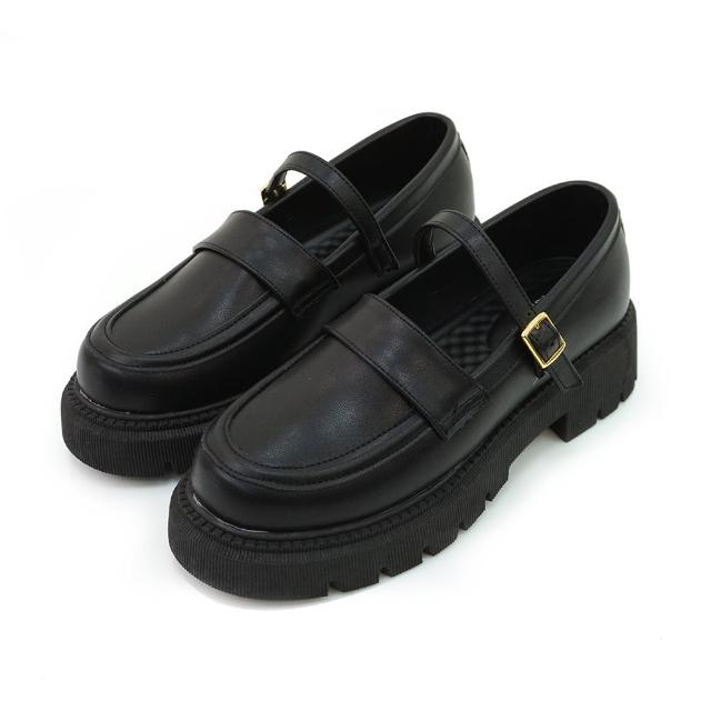 【MATERIAL 瑪特麗歐】全尺碼23-27 女鞋 樂福鞋 MIT簡約厚底瑪莉珍鞋 T53100(樂福鞋)