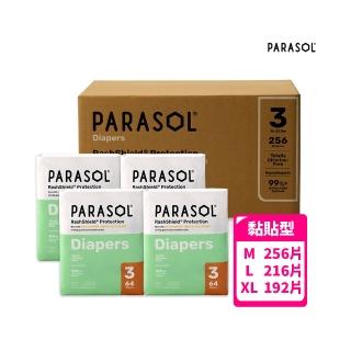 【PARASOL】總代理｜進化版_Clear+Dry® 新科技水凝尿布 囤貨箱購組 黏貼型M-XL(4包/箱)
