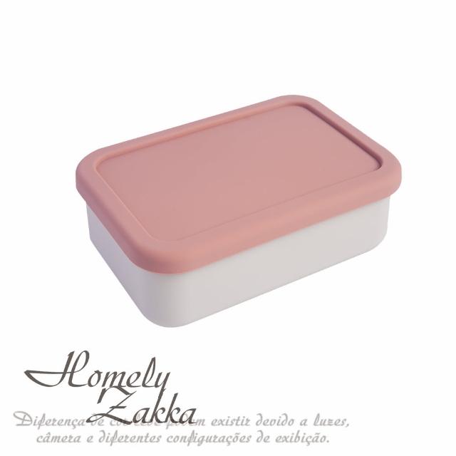 【Homely Zakka】北歐風高顏值撞色長方型享瘦減脂211餐盒/分隔便當盒_3色任選(微波爐加熱 減脂便當盒)