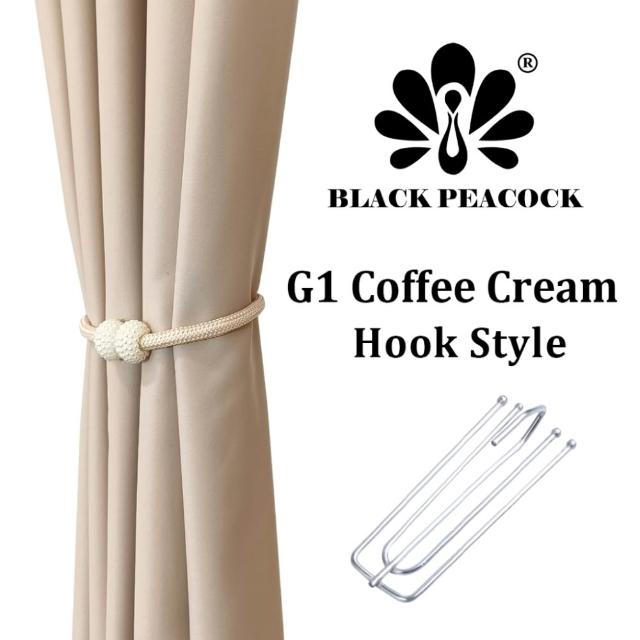 【BLACK PEACOCK 黑孔雀】純色遮光窗簾單片寬100*高130CM-1片入(掛鉤款 半腰窗簾 門簾 風水簾 多色可選)