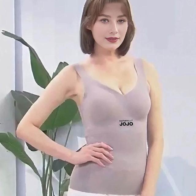 【NATURALLY JOJO】石墨烯涼感輕雕塑循環美型體雕衣-3色選(BARTOP/無鋼圈/無痕/24H零著感)