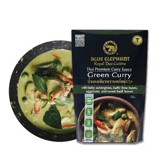 【Blue elephant藍象】泰國 即食調理包-綠咖哩300g(方便 快速 米其林指南 綠色產業認證)