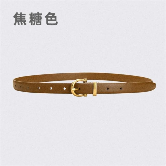 【LEEHER】女生/真皮腰帶/復古皮帶/精品皮帶/牛皮/女款皮帶/細腰帶/細皮帶/皮具/韓國皮帶/