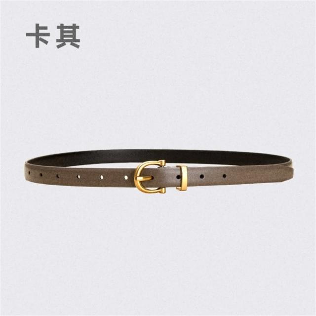 【LEEHER】女生/真皮腰帶/復古皮帶/精品皮帶/牛皮/女款皮帶/細腰帶/細皮帶/皮具/韓國皮帶/