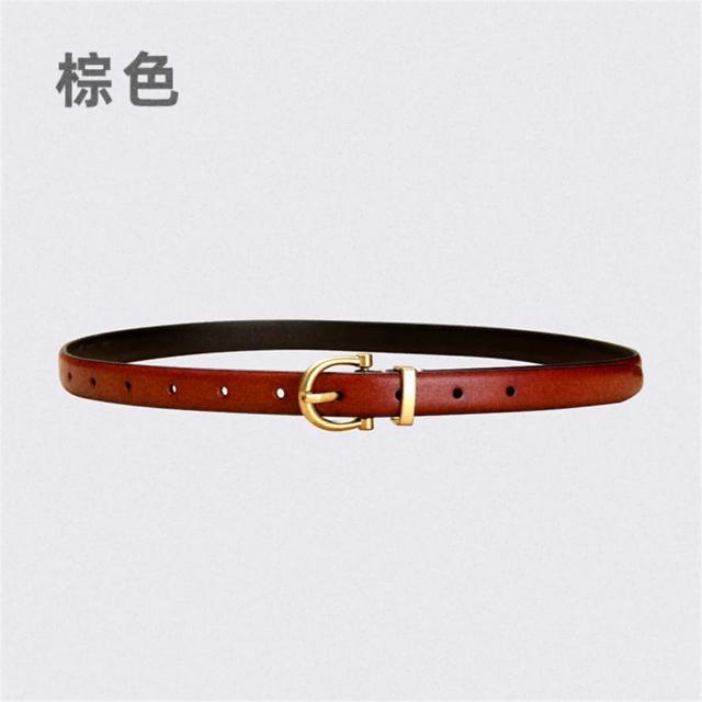【LEEHER】女生/真皮腰帶/復古皮帶/精品皮帶/牛皮/女款皮帶/細腰帶/細皮帶/皮具/韓國皮帶/