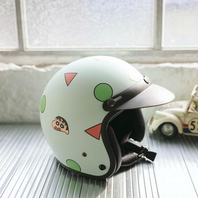 【Norns】蠟筆小新安全帽(3/4半罩安全帽 機車造型騎士帽 睡衣 卡通安全帽 台灣製造)