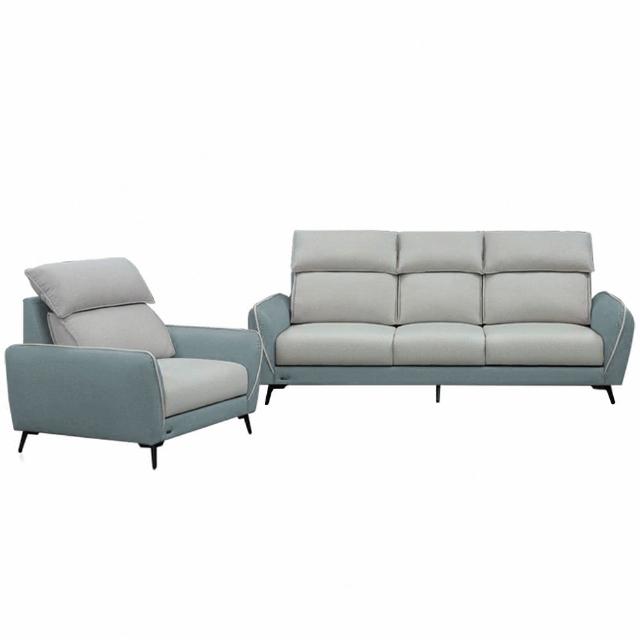 【IHouse】品克 爆Q頭枕+椅墊滑軌獨立筒沙發 奧地利涼感布+貓抓皮 1+3人坐(可拆洗)