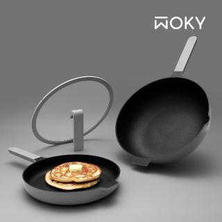 【WOKY 沃廚】哈哈鍋2.0 不沾淺煎平底鍋26cm