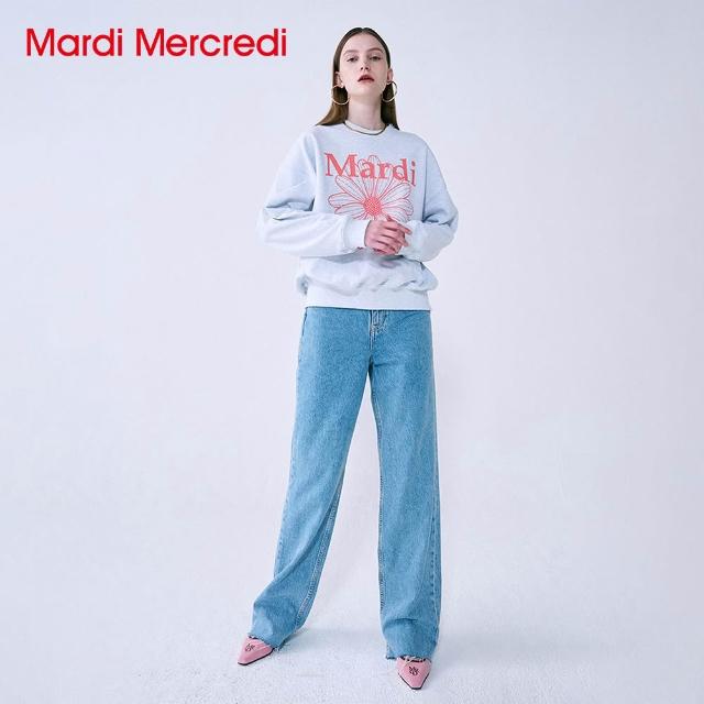 【MARDI MERCREDI】印花大學TEE 多色 經典小雛菊 藍花 純棉 SWEATSHIRT FLOWERMARDI