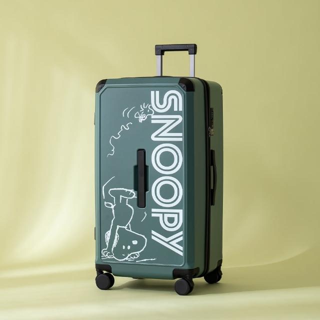 【TLCSTORE】SNOOPY史努比28吋前提把行李箱 胖胖箱 旅行箱 拉桿箱-經典系列(2年保固 海關鎖)