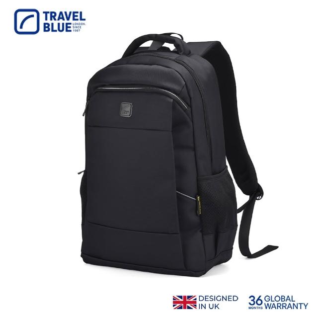 【Travel Blue 藍旅】XPERT款 筆電後背包-黑/灰 筆電包/防水包 電腦包/雙肩包/商務背包 TB