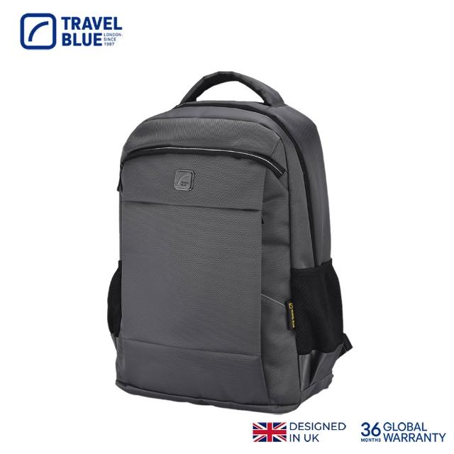 【Travel Blue 藍旅】XPERT款 筆電後背包-黑/灰 筆電包/防水包 電腦包/雙肩包/商務背包 TB