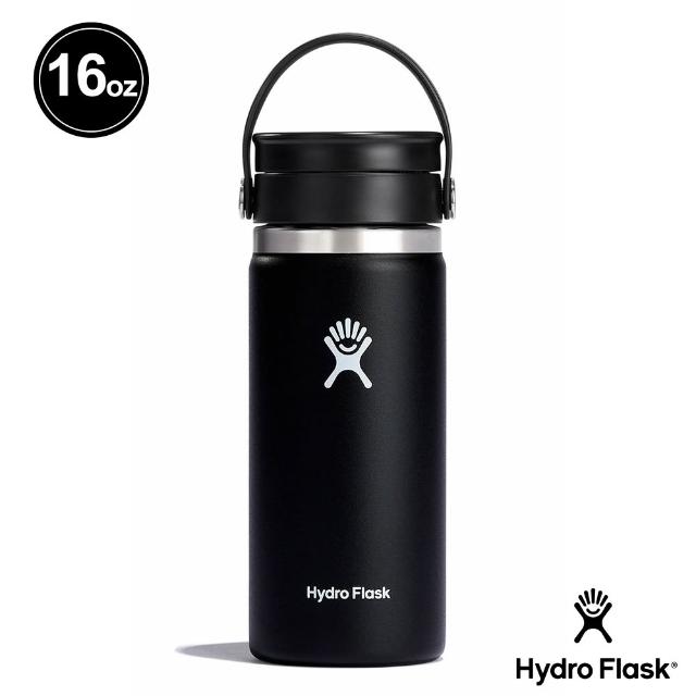 【Hydro Flask】16oz/473ml 寬口 旋轉 咖啡蓋 保溫瓶 多色可選(超強保冰 咖啡杯 無毒 重視食安)