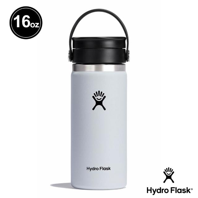 【Hydro Flask】16oz/473ml 寬口 旋轉 咖啡蓋 保溫瓶 多色可選(超強保冰 咖啡杯 無毒 重視食安)