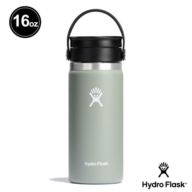 【Hydro Flask】16oz/473ml 寬口 旋轉 咖啡蓋 保溫瓶 多色可選(超強保冰 咖啡杯 無毒 重視食安)