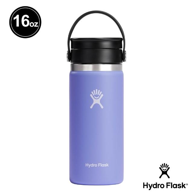 【Hydro Flask】16oz/473ml 寬口 旋轉 咖啡蓋 保溫瓶 多色可選(超強保冰 咖啡杯 無毒 重視食安)