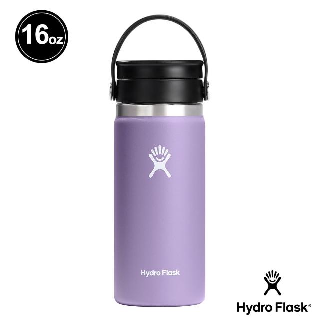 【Hydro Flask】16oz/473ml 寬口 旋轉 咖啡蓋 保溫瓶 多色可選(超強保冰 咖啡杯 無毒 重視食安)