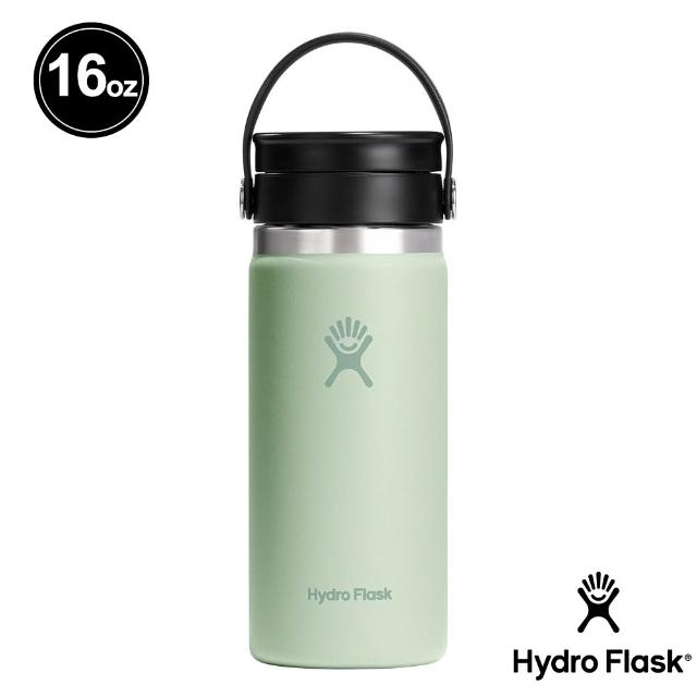 【Hydro Flask】16oz/473ml 寬口 旋轉 咖啡蓋 保溫瓶 多色可選(超強保冰 咖啡杯 無毒 重視食安)