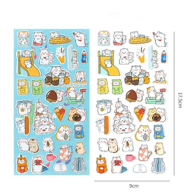 【德德小品集】可愛橘貓 北極熊 倉鼠 企鵝 熊貓 柴犬 海豹(貼紙 行李箱貼紙 機車貼紙 筆電貼紙)