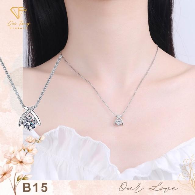 【CF Diamond】2026新品上市｜momo獨家 (生日 禮物 1克拉 項鍊 戒指 耳環 手鍊 莫桑鑽 培育鑽)