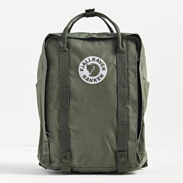 【Fjallraven】北極狐 Tree Kanken 綠色 高階款 環保 仿舊 小狐狸 瑞典 空肯包 放水壺 後 