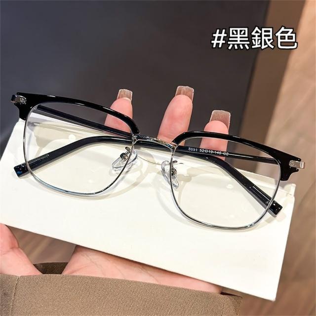 【MoonDy】眼鏡 鏡架 鏡框 文青眼鏡 女生眼鏡 半框鏡架 男生眼鏡 高顏值 眉毛架鏡框 小臉 