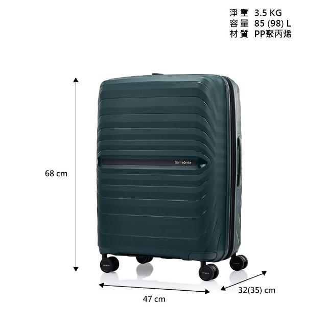【Samsonite 新秀麗】25吋 OCTOLITE NEO 可擴充大容量防盜拉鍊輕量PP耐衝擊行李箱/水漾箱/旅行箱(多色可選)