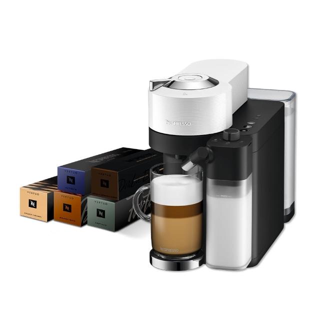 【Nespresso】Vertuo Lattissima膠囊咖啡機_多色任選 奶泡機 全自動咖啡機(午後香醇50顆組)