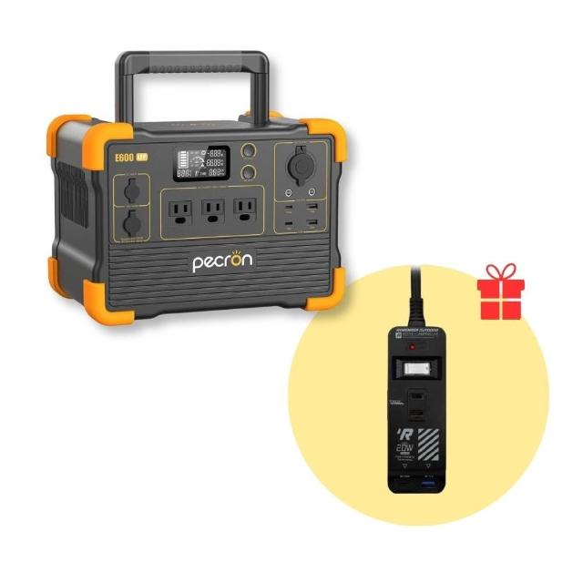 【Pecron】E600LFP輕巧大功率1200W/614Wh便攜式戶外行動電源(儲能小鋼炮 磷酸鐵鋰電源)