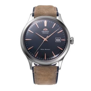 【ORIENT 東方錶】ORIENT 東方錶 DATEⅡ機械錶 皮帶款  藍色 - 42.0mm(RA-AC0P02L)