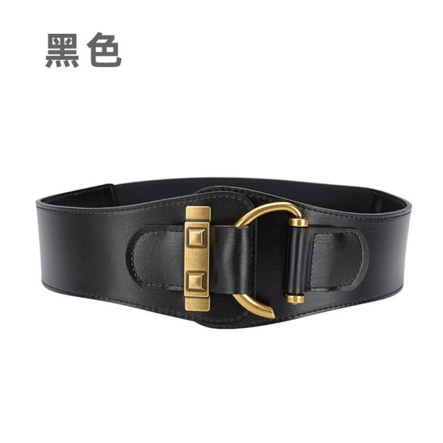 【LEEHER】女生/腰封/真皮腰帶/復古風皮帶/鬆緊腰封/彈力腰帶/毛衣皮帶/造型腰封/皮具/寬 