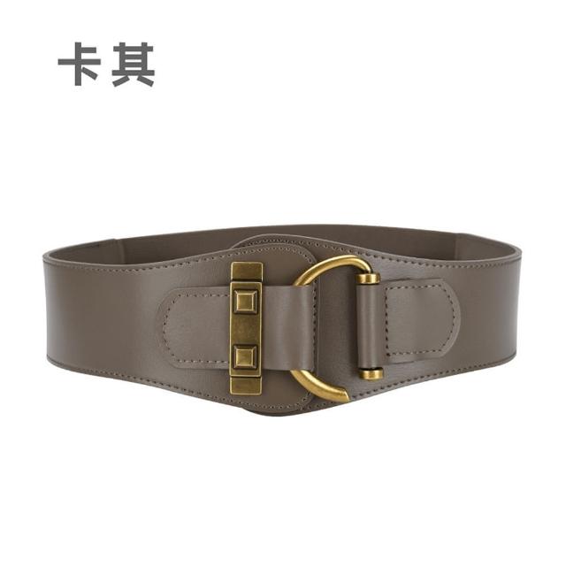 【LEEHER】女生/腰封/真皮腰帶/復古風皮帶/鬆緊腰封/彈力腰帶/毛衣皮帶/造型腰封/皮具/寬 