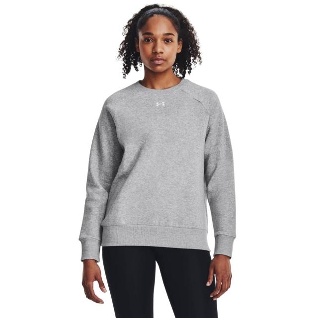 【UNDER ARMOUR】UA 女 Rival Fleece Logo 保暖長袖帽T/大學T(多款任選)