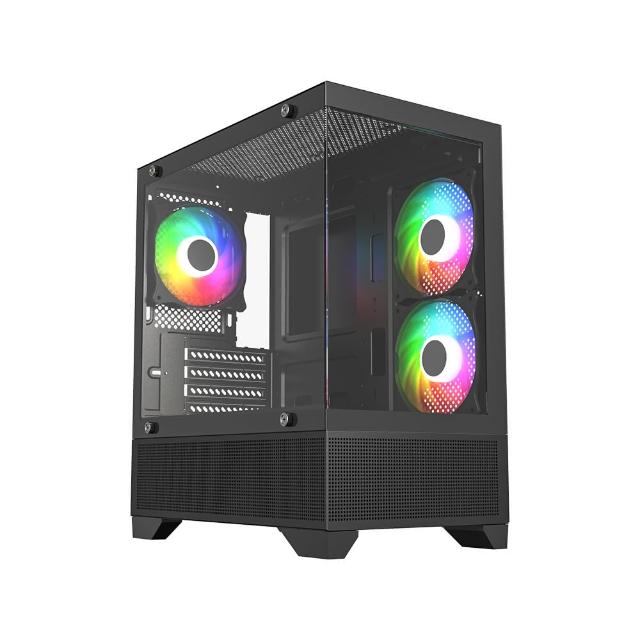 【技嘉平台】i5六核GeForce RTX 3050{黑肩鳶J31B}電競電腦(i5-12400F/H610/32G/500G)