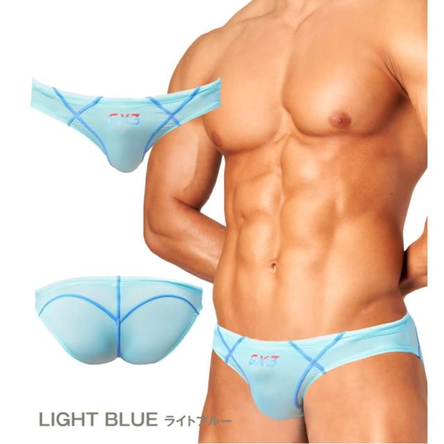 【GX3】日本GX3 Sheer COLOR 透視感比基尼三角泳褲 競速型運動透明泳褲  1入 K2107