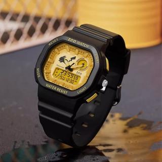 【POKEMON 精靈寶可夢】皮卡丘酷炫閃電錶盤運動電子錶(兒童 學生 手錶)